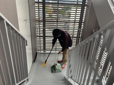 日常清掃の様子