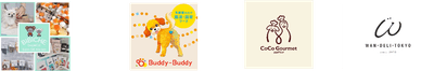 左から) BIBICHE、Buddy-Buddy、CoCo Gourmet、WAN-DELI-TOKYO